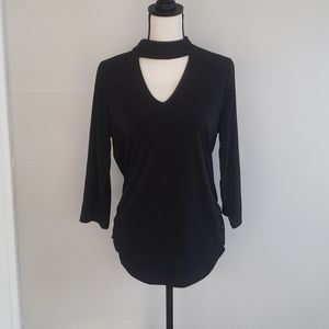 NWT torrid black choker blouse